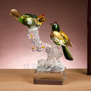 Adorno de Cristal con Diseño de Pájaro, Estilo Elegante, Cristal Blanco, Decoración para el Hogar, Regalo para Bodas o Mudanzas - Product Image 3