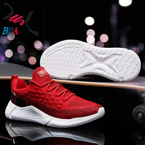 Chaussures de course légères pour hommes 2020, baskets de sport rouges, doublure en mesh, été, printemps, automne, jogging, décontractées, antidérapantes - Product Image 4