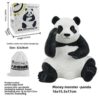 Panda mignon grenouille chat gorille modèle jouet en plastique hippopotame tirelire