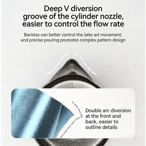 Pichet à mousse de lait Kingze avec logo personnalisé, 350 ml, 600 ml, en titane pur de qualité supérieure, pour <span class=keywords><strong>barista</strong></span> professionnel, pour espresso et latte art - Product Image 4