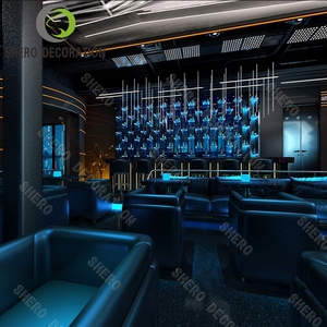 เลานจ์มอระกู่แบบพรีเมี่ยมดีไซน์ภายในบาร์หรูหราทันสมัยเฟอร์นิเจอร์สำหรับการตกแต่งทั้งคลับ - Product Image 6