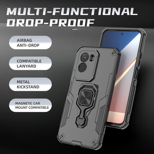 Sang Trọng Cao Cấp Thiết Kế Tùy Chỉnh Chống-Sốc Mạnh Mẽ Bảo Vệ Trường Hợp Điện Thoại Với Phổ Xoay Vòng Kim Loại Đối Với Xiaomi POCO M7 - Product Image 2