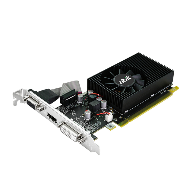 Abit Low Profile AMD Radeon R7 240 2GB Graphics Card Half Height Bracket for Slim Chassis ITX Desktop PC