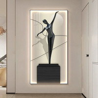 Lampe murale LED moderne en aluminium et tissu, motif abstrait lumineux, pour salon, salle à manger, chevet
