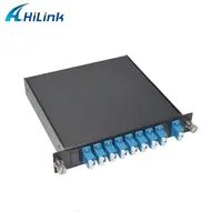 16CH DWDM Mux/Demux + 10G DWDM SFP/40/80/100KM solución única de fibra LC/UPC 0.8nm multiplexor