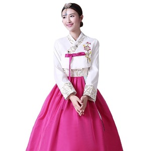Ecowalson Jupe de mariage <span class=keywords><strong>coréenne</strong></span> <span class=keywords><strong>traditionnelle</strong></span> Hanbok brodée en acrylique, Vêtement de danse <span class=keywords><strong>coréenne</strong></span> pour spectacle, Echo Fashion - Product Image 5