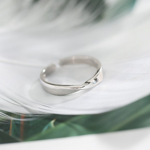 Anillo Mobius Unisex con incrustaciones <span class=keywords><strong>de</strong></span> concha, diseño <span class=keywords><strong>de</strong></span> nicho personalizado, <span class=keywords><strong>puente</strong></span> <span class=keywords><strong>de</strong></span> suspiro, anillo <span class=keywords><strong>de</strong></span> dedo índice abierto <span class=keywords><strong>de</strong></span> Plata <span class=keywords><strong>de</strong></span> Ley 925, modelo R91 - Product Image 5