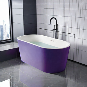 Baignoire autoportante en acrylique au design moderne, écologique, portable, pour bains relaxants, hôtels, accessoire de drainage, garantie <span class=keywords><strong>SICO</strong></span> de 5 ans - Product Image 6