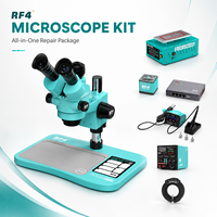 Station de réparation de téléphones professionnelle RF4 avec microscope stéréo trinoculaire, séparateur d'écran LCD Short Killer, caméra 4K et soudeuse à air chaud