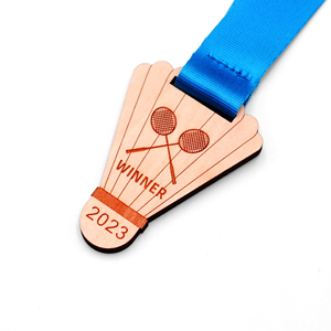 Insigne en bois polyvalent personnalisé en bois le logo peut être personnalisé médailles sports - Product Image 4