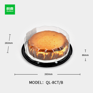 Commercio all'ingrosso trasparente 6/7/8 CT/B scatola di plastica con coperchio a cupola per animali domestici scatole Cupcake di compleanno per il cibo per il pane per l'uso - Product Image 4
