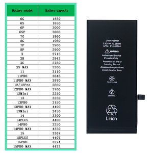 Batería de teléfono móvil de fabricación de fábrica al por mayor 2900mAh para <span class=keywords><strong>iPhone</strong></span> <span class=keywords><strong>8Plus</strong></span> batería baterías de repuesto originales - Product Image 6