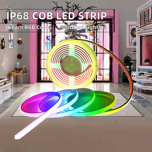 Tira de LED COB RGB-IC WS2811 Direccionable de 24V, Tira de Luz de Neón de Color de Ensueño para Decoración de Exteriores - Product Image 4