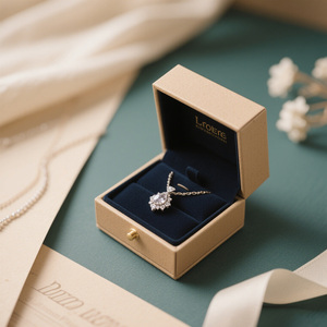 Inserto de logotipo para joyería, pendiente, pulsera, collar, anillo, oro, lujo personalizado, muestra gratis, papel de cartón hecho a mano - Product Image 1