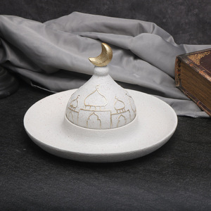 Decoración para el Hogar <span class=keywords><strong>de</strong></span> Ramadán y Eid Al Fitr 2026, <span class=keywords><strong>Castillo</strong></span>, Estrellas, Dorado, Blanco, Halal, Templo, Pagoda, Artesanía Islámica <span class=keywords><strong>de</strong></span> Resina, Regalo Mubarak - Product Image 3