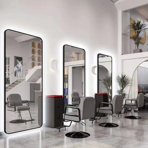 Miroir mural LED rectangulaire moderne pour salon de coiffure avec interrupteur tactile Éclairage simple face Conception durable et écologique - Product Image 3