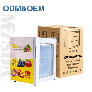 Mini Congelador Eléctrico Meisda SD21 de 21 Litros con Enfriamiento Directo, Puerta de Vidrio, Temperatura Única, Certificado CE ETL - Product Image 1