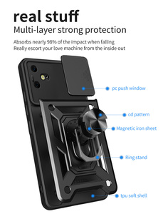 Para <span class=keywords><strong>Tecno</strong></span> <span class=keywords><strong>Pova</strong></span> 6 <span class=keywords><strong>4</strong></span> Pro / Neo 3 Neo 2 / <span class=keywords><strong>Pova</strong></span> <span class=keywords><strong>4</strong></span> 3 2 funda deslizante lente de cámara protección Kickstand teléfono armadura funda trasera - Product Image 2