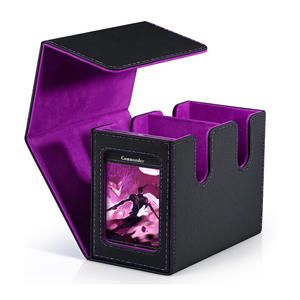 160 + Premium MTG Commander Storage Deck Box avec affichage de fenêtre à une touche Convient à 160 + <span class=keywords><strong>Yu</strong></span>-<span class=keywords><strong>Gi</strong></span>-<span class=keywords><strong>Oh</strong></span> TCG Magica Double Sleeded Card - Product Image 1