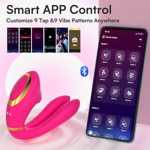 Vibratore Realistico a Doppio Motore con Controllo APP, Stimolatore per Punto G, Clitoride e Capezzoli, Impermeabile IPX7, 9 Velocità, Ricaricabile - Product Image 2