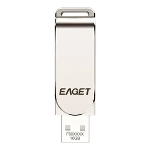 EAGET Tùy Chỉnh Kích Thước 2 Trong 1 Memoria USB 3.0 64GB 512 GB 2TB Bộ Nhớ Chip Pan Drive 64Mb USB Flash Drive
