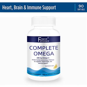 Extracto de Aceite de Pescado Omega 3, Apoyo Inmunológico, Salud del Corazón y Cerebro, Bienestar Óptimo, Cápsulas Blandas de Aceite de Pescado Omega 3 - Product Image 4