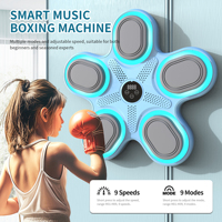 Cible de boxe musicale murale avec affichage numérique LED, capteur de frappe rapide pour jeunes, sport d'intérieur
