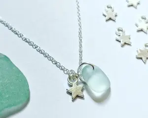 Sea Glass Necklace Beach Star Jewellery