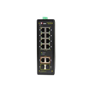 10-port Gigabit Uplink Managed Industrial Ethernet <b>Switch</b> 8*10/100 + 2*100/1000 Ports SFP Fiber <b>Network</b> <b>Switches</b> - Product Image 3