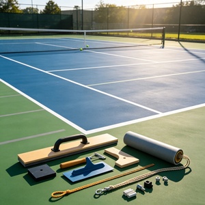 Inolp Shock Absorbing High Elastic Wear Resistant Durable All Weather Pickleball <b>Plastic</b> Padel Courts Australia Set Basketball - Product Image 6