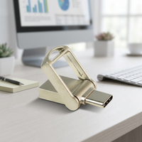 Flash Drive USB Tipe C Mini Tipe C grosir murah 2.0 stik memori 2 dalam 1 USB-C OTG Pendrive Logo kustom untuk smartphone Laptop
