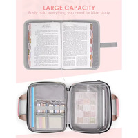 Étui de transport matelassé portable personnalisé pour sac d'église, housse de Bible en polyester avec porte-livre