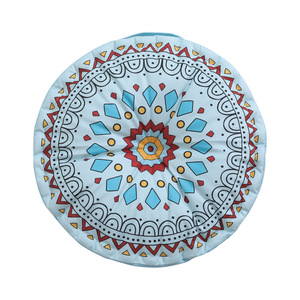 Vente en gros Coussin de sol bohème <span class=keywords><strong>pouf</strong></span> rond plissé fait main Yoga méditation tapis <span class=keywords><strong>pouf</strong></span> pour salon - Product Image 6