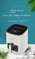 Four à micro-ondes et friteuse à air chaud électrique multifonctionnel intelligent entièrement automatique sans huile, en plastique, capacité 5L-6L, pour usage domestique