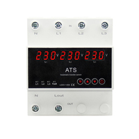 Protecteur de sous-tension ATS Commutateur de transfert automatique Sélecteur de phase Alimentation ininterrompue 63A-100A Limiteur de surintensité