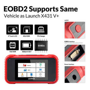 <span class=keywords><strong>Profesional</strong></span> x431 CRP123E V2.0 Launch Herramien Autotamotriz Lector DE CÓDIGO DE COCHE Chip obd2 Scaners Automotriz Herramienta de diagnóstico - Product Image 3