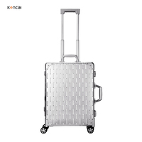 Valise de maquillage professionnelle FAMA, nouvelle conception, durable, en aluminium, avec roulettes, éclairage et pieds, modèle KC-218