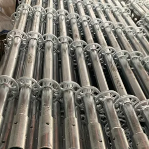 广州建筑热浸镀锌金属模块化环锁脚手架铺设全方位环锁系统待售