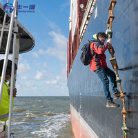 Échelle de sauvetage flexible pour bateau, avec marches en bois, pour situations d'urgence et de sécurité marine, vente en gros