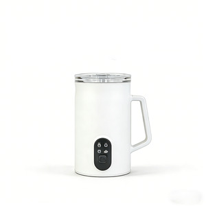 Mousseur à <span class=keywords><strong>lait</strong></span> électrique 4-en-1 et chauffe-<span class=keywords><strong>lait</strong></span> - Machine automatique à <span class=keywords><strong>mousse</strong></span> <span class=keywords><strong>de</strong></span> <span class=keywords><strong>lait</strong></span> chaude/froide pour les lattes et les cappuccinos - Product Image 1