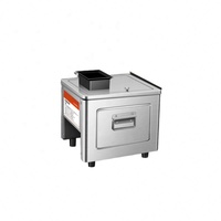 Mini coupeur de table commercial automatique en acier inoxydable pour couper les aliments Trancheuse de fruits et légumes Machine à trancher la viande fraîche