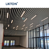 Azulejos de techo de listones de aluminio falsos decorativos para hoteles y restaurantes, deflectores, diseños de Metal para decoración de interiores