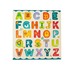 लकड़ी की वर्णमाला एबीसी अक्षर संख्या लकड़ी की पहेलियाँ लेसिंग मोती खेल खिलौने बच्चों के लिए प्रारंभिक शैक्षिक ड्राइंग बोर्ड खिलौने बच्चों के लिए
