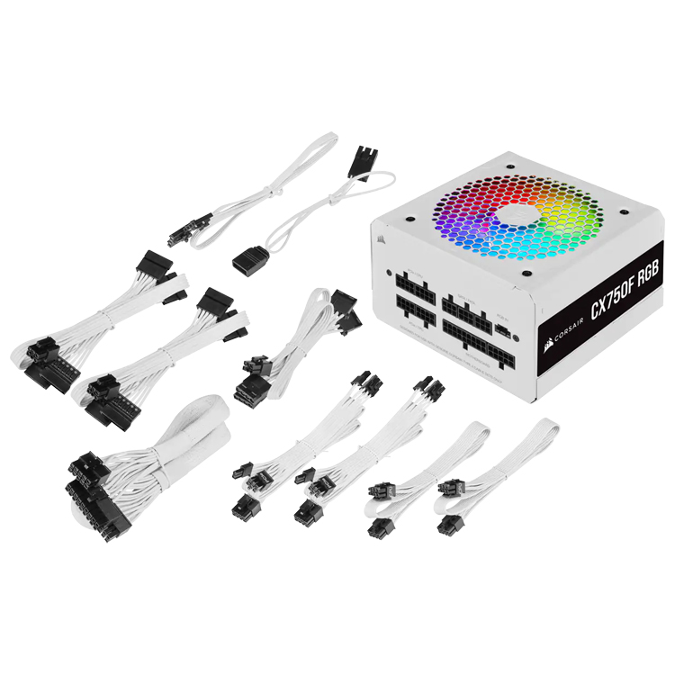 CORSAIR CX750F RGB Power Supply - 750W Fully Modular ATX