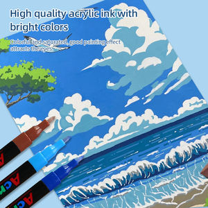 260-रंग का सीधा तरल मार्कर ने कागज और सीडी पर लिखने के लिए छात्र कला के लिए स्थायी स्याही के साथ सेट किया - Product Image 4