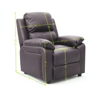 Fauteuil inclinable électrique et manuel en cuir moderne à siège unique pour personnes âgées - Fabricant de mobilier commercial en gros