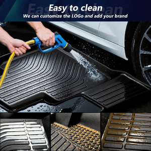 Alfombrillas de TPE para todo tipo de clima, resistentes al desgaste, impermeables, conducción a la derecha, adecuadas para <span class=keywords><strong>Toyota</strong></span> Yaris y <span class=keywords><strong>Cross</strong></span> JP - Product Image 4