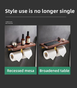 Vendita calda montaggio a parete in <span class=keywords><strong>legno</strong></span> mensola per bagno in ottone tubo porta <span class=keywords><strong>carta</strong></span> <span class=keywords><strong>igienica</strong></span> <span class=keywords><strong>legno</strong></span> con mensola per telefono - Product Image 6