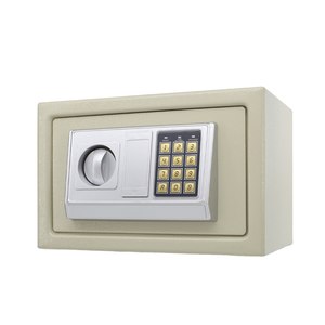 Cajas Fuertes Electrónicas Digitales con Teclado y Cerradura con Llave, Gabinete <span class=keywords><strong>de</strong></span> Seguridad Antirrobo para el Hogar, Oficina, Hotel, Almacenamiento <span class=keywords><strong>de</strong></span> Efectivo, Joyas y Documentos - Product Image 1