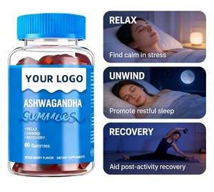 Gomitas de <span class=keywords><strong>Ashwagandha</strong></span> KSM-66 sin Azúcar para Adultos, con Maca, Sabores Naturales de Frutas, Bajas en Azúcar, Mejoran la Memoria y el Sueño - Product Image 2